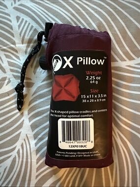 Klymit X Pillow Packable Travel Pillow - Deep Burgundy